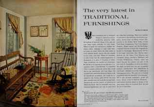 Better Homes & Gardens November 1961 Magazine Article: The very latest in TRADITIONAL FURNISHINGS