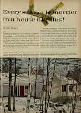 Better Homes & Gardens December 1961 Magazine Article: Every season is merrier in a house like this!