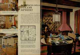 Better Homes & Gardens December 1961 Magazine Article: Kitchen on a COLOR SPREE!