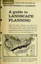 Better Homes & Gardens January 1962 Magazine Article: A guide to LANDSCAPE PLANNING