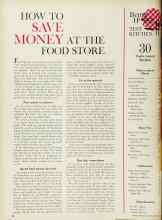 Better Homes & Gardens January 1962 Magazine Article: HOW TO SAVE MONEY AT THE FOOD STORE