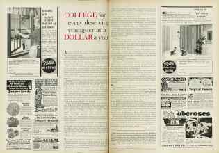 Better Homes & Gardens January 1962 Magazine Article: COLLEGE for every deserving youngster at a DOLLAR a year