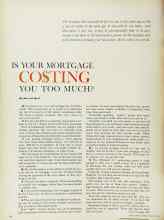 Better Homes & Gardens February 1962 Magazine Article: IS YOUR MORTGAGE COSTING YOU TOO MUCH?