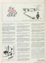 Better Homes & Gardens February 1962 Magazine Article: The man next door