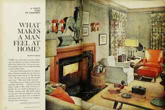 Better Homes & Gardens February 1962 Magazine Article: WHAT MAKES A MAN FEEL AT HOME?