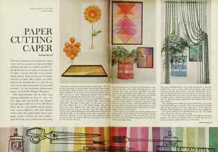 Better Homes & Gardens March 1962 Magazine Article: PAPER CUTTING CAPER