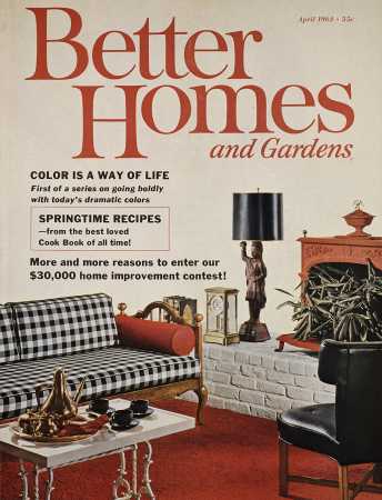 Better Homes & Gardens April 1962 Magazine Cover