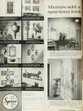 Better Homes & Gardens April 1962 Magazine Article: Murals add a spacious look
