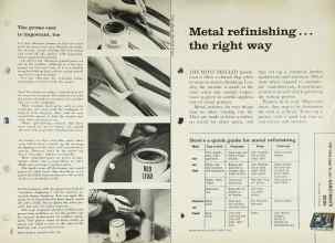 Better Homes & Gardens April 1962 Magazine Article: Metal refinishing ... the right way