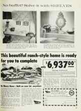 Better Homes & Gardens April 1962 Magazine Article: No buffet? Solve it with SHELVES