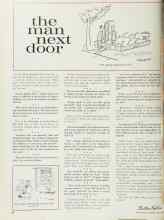 Better Homes & Gardens April 1962 Magazine Article: The man next door