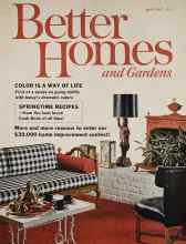 Better Homes & Gardens April 1962 Magazine Cover