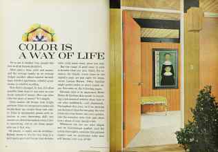 Better Homes & Gardens April 1962 Magazine Article: COLOR IS A WAY OF LIFE