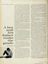 Better Homes & Gardens May 1962 Magazine Article: A boy and his father make the grade