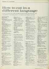 Better Homes & Gardens May 1962 Magazine Article: How to eat in a different language