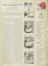Better Homes & Gardens May 1962 Magazine Article: HE LIKES TO cook