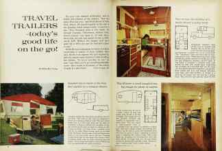 Better Homes & Gardens May 1962 Magazine Article: TRAVEL TRAILERS--today's good life on the go!