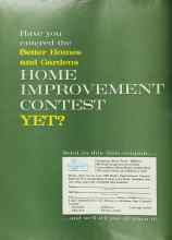 Better Homes & Gardens June 1962 Magazine Article: Have you entered the Better Homes and Gardens HOME IMPROVEMENT CONTEST YET?
