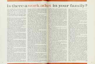 Better Homes & Gardens June 1962 Magazine Article: Is there a work addict in your family?