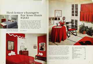 Better Homes & Gardens June 1962 Magazine Article: Red-letter changes for less than $200