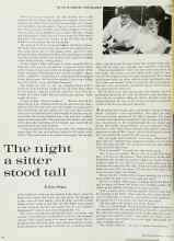 Better Homes & Gardens July 1962 Magazine Article: The night a sitter stood tall