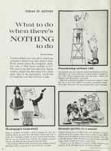 Better Homes & Gardens July 1962 Magazine Article: What to do when there's NOTHING to do