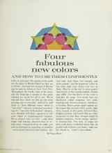 Better Homes & Gardens August 1962 Magazine Article: Four fabulous new colors AND HOW TO USE THEM CONFIDENTLY