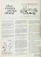 Better Homes & Gardens August 1962 Magazine Article: The man next door