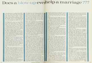 Better Homes & Gardens August 1962 Magazine Article: Does a blow-up ever help a marriage???