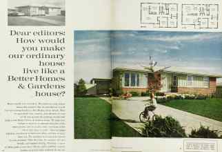 Better Homes & Gardens August 1962 Magazine Article: Dear editors: How would you make our ordinary house live like a Better Homes & Gardens house?