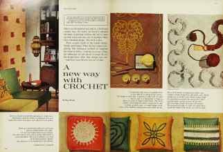 Better Homes & Gardens August 1962 Magazine Article: A new way with CROCHET