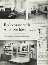 Better Homes & Gardens September 1962 Magazine Article: Redecorate with What you have