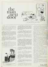 Better Homes & Gardens September 1962 Magazine Article: The man next door