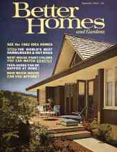 Better Homes & Gardens September 1962 Magazine Cover