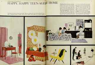 Better Homes & Gardens September 1962 Magazine Article: HAPPY, HAPPY TEEN-AGER ... HOME