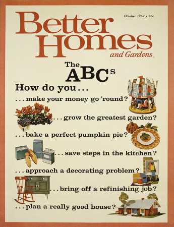 Better Homes & Gardens October 1962 Magazine Cover