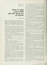 Better Homes & Gardens October 1962 Magazine Article: How to help your child get the most out of school
