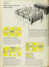 Better Homes & Gardens October 1962 Magazine Article: How to set a table for six or sixty!