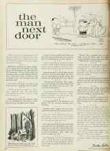 Better Homes & Gardens October 1962 Magazine Article: The man next door