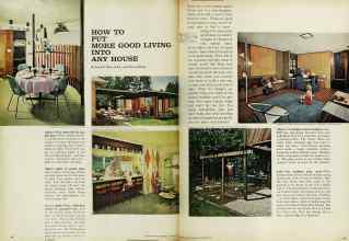 Better Homes & Gardens October 1962 Magazine Article: HOW TO PUT MORE GOOD LIVING INTO ANY HOUSE