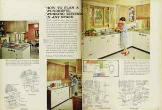 Better Homes & Gardens October 1962 Magazine Article: HOW TO PLAN A WONDERFUL WORKING KITCHEN IN ANY SPACE