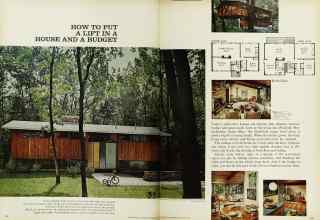 Better Homes & Gardens October 1962 Magazine Article: HOW TO PUT A LIFT IN A HOUSE AND A BUDGET