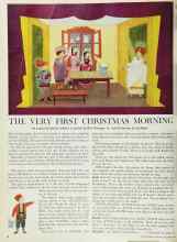 Better Homes & Gardens December 1962 Magazine Article: THE VERY FIRST CHRISTMAS MORNING