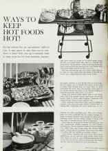 Better Homes & Gardens December 1962 Magazine Article: WAYS TO KEEP HOT FOODS HOT!