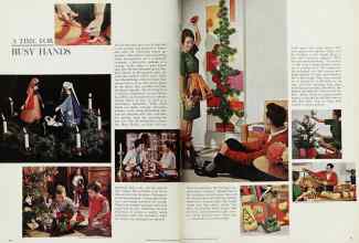 Better Homes & Gardens December 1962 Magazine Article: A TIME FOR BUSY HANDS