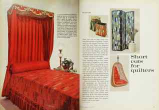 Better Homes & Gardens January 1963 Magazine Article: Short cuts for quilters