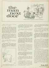 Better Homes & Gardens February 1963 Magazine Article: The man next door