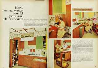 Better Homes & Gardens February 1963 Magazine Article: How many ways could you use this room?