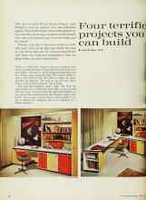 Better Homes & Gardens March 1963 Magazine Article: Four terrific projects you can build