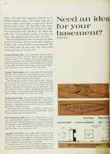 Better Homes & Gardens March 1963 Magazine Article: Need an idea for your basement?